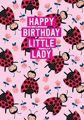 Little Lady Birthday Card