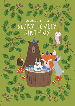 Beary Lovely Birthday Card