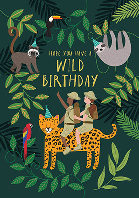 Wild Birthday Children's Card
