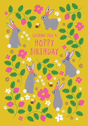 Hoppy Birthday Children's Birthday Card