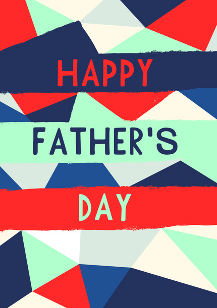 Father's Day Geometric Card