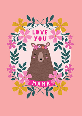 Mama Bear Mothers Day Card