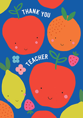 Fruits Thank You Teacher Card