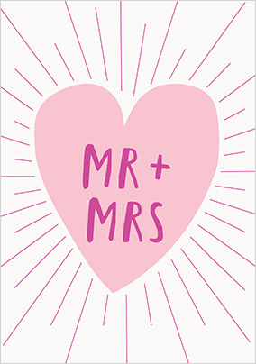 Mr and Mrs Congratulations Card