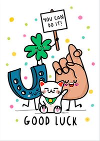 Tap to view Good Luck You Can Do It Cute Card