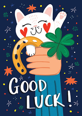 Lucky Stars Good Luck Card