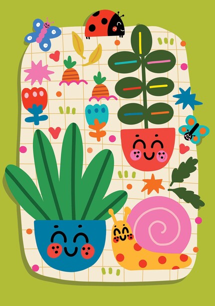 Cute Plants Card