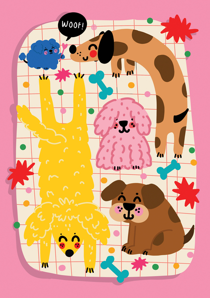 Cute Dogs Card
