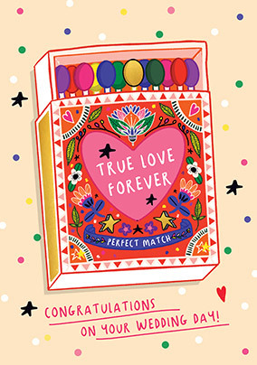 True Love Forever Wedding Card