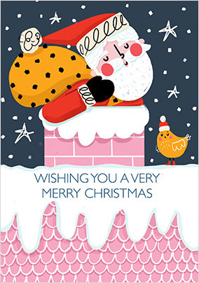 Santa's Gifts Christmas Card