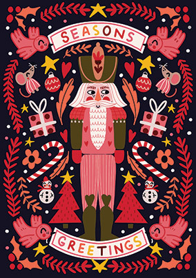 Nutcracker Season's Greetings Christmas Card