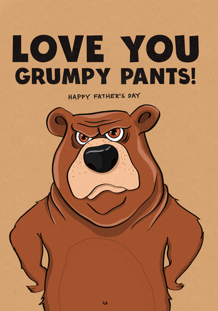 Grumpy Pants Father's Day Card