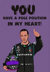 Pole Position Valentine's Day Card