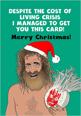 Cost of Living Crisis Spoof Christmas Card