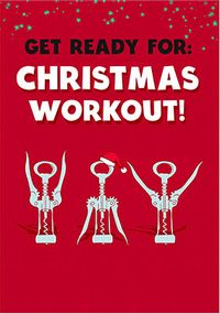 Christmas Workout Funny Card