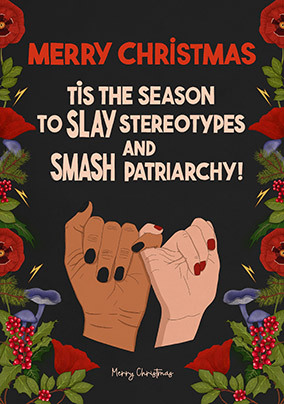 Slay Stereotypes Christmas Card