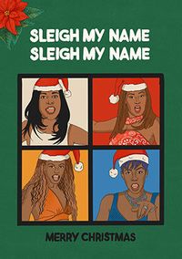 Tap to view Sleigh my Name Spoof Christmas Card