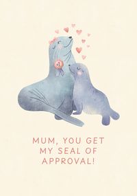 Mum Seal of Approval Mother's Day Card