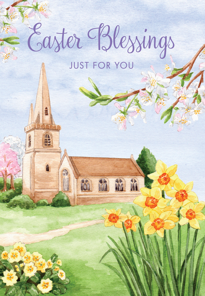 Easter Blessing for You Church Card