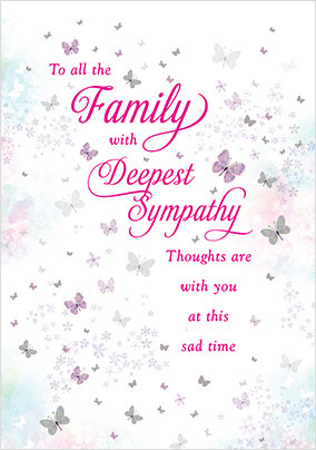 Sympathy To Family Card