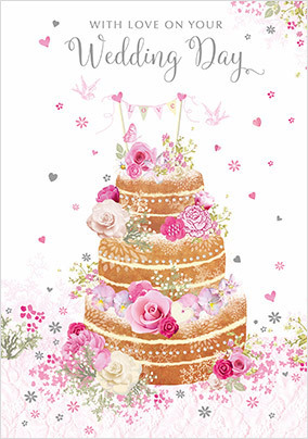 Wedding Cake Traditional Wedding Card