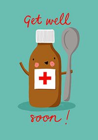 Get Well Medicine Card