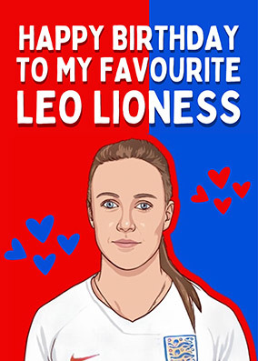 My Favourite Leo Lioness Birthday Card