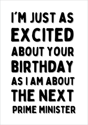 Excited About Your Next Birthday Card