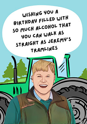A Birthday Filled with Alcohol Spoof Card