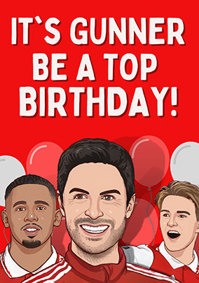 Top Birthday Football Spoof Card