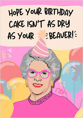 Dry Cake Funny Birthday Card