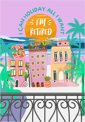 Holiday All I Want Retirement Card