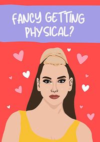 Tap to view Fancy Getting Physical Valentine's Day Card