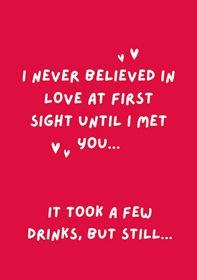 Love at First Sight Valentine's Day Card