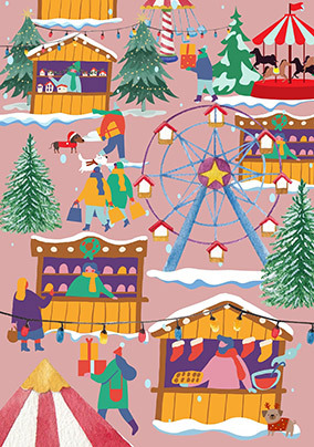 Market Christmas Card