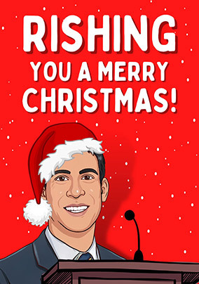 Rishing You a Merry Christmas Card