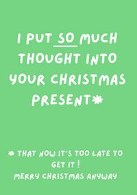 Tap to view So Much Thought Christmas Card