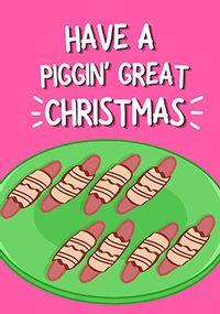 Piggin Great Christmas Card