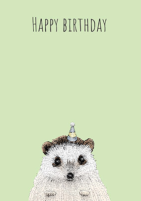 Hedgehog Birthday Card