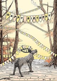 Tap to view Deer Autumn Birthday Card