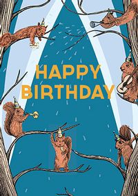 Birthday Squirrels Card
