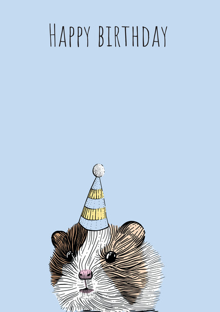 Guinea Pig Children's Birthday Card