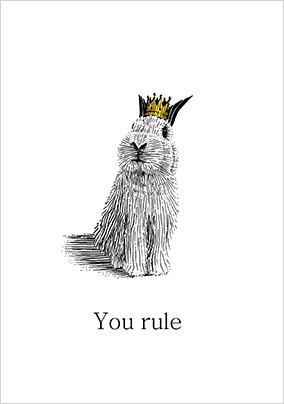 You Rule Thinking of You Card