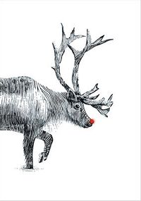 Rudolph Traditional Christmas Card