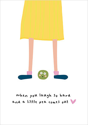 Laugh so Hard Birthday Card