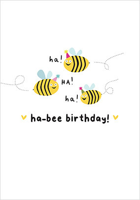 Ha-bee Birthday Card