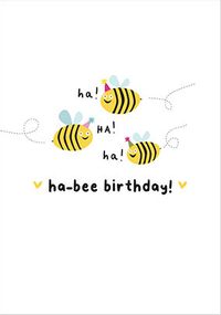 Ha-bee Birthday Card
