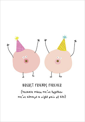 Breast Friends Thinking of You Card