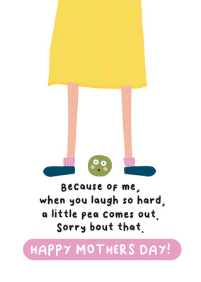 A little Pea Mother's Day Card