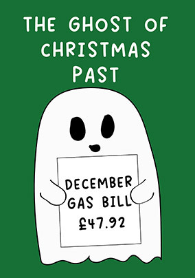 Ghost of Xmas Bills Christmas Card